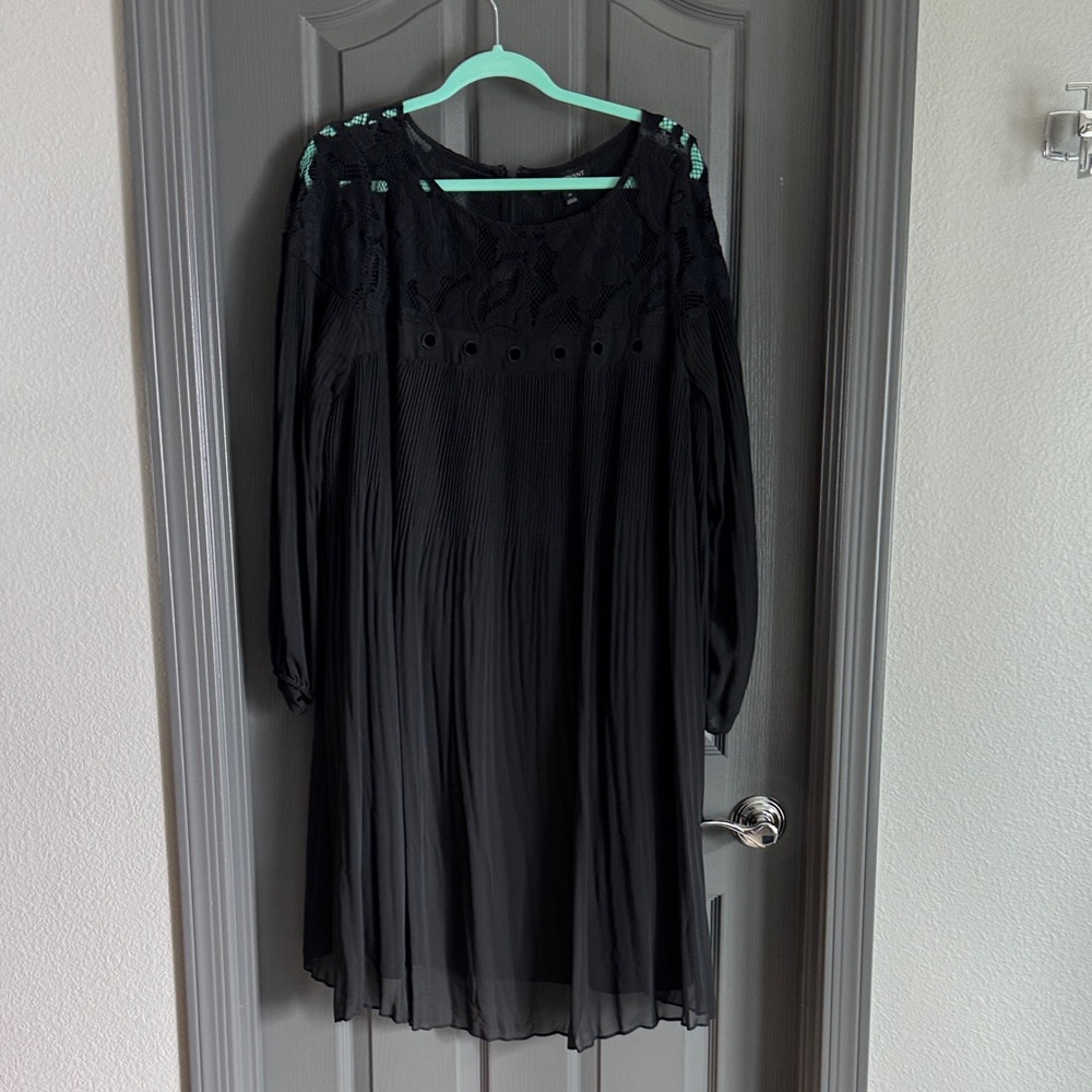 Lane Bryant Black Long Sleeve Dress